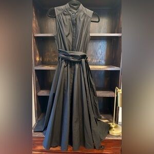 NWOT CK Formal Black Dress | Swishy Full Pleated Skirt | Sz 2